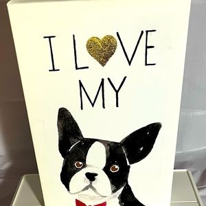 Boston Terrier Canvas Wall Decor